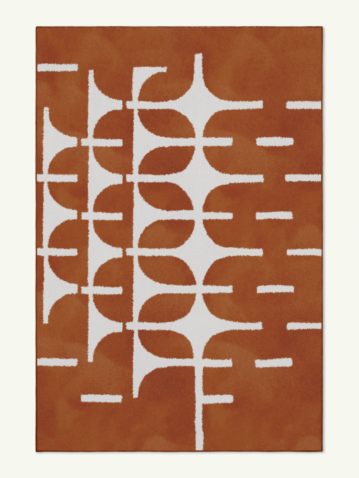 Echo Brown Cotton Feel Rug