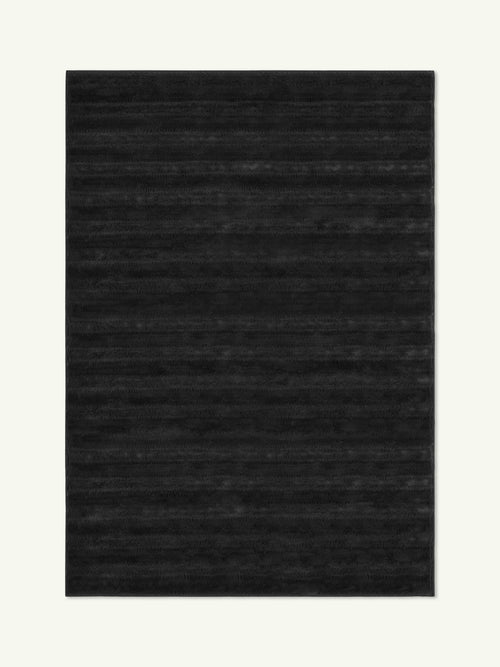 Willow black highland rug