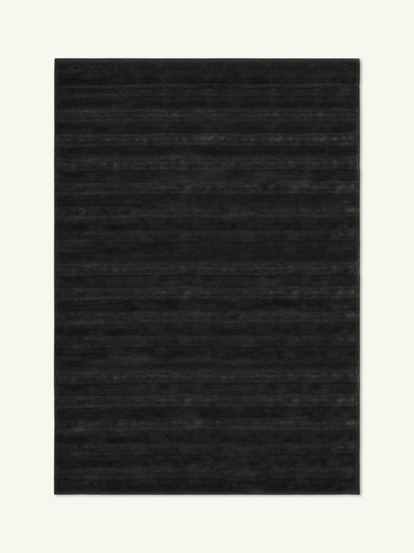 Willow black highland rug