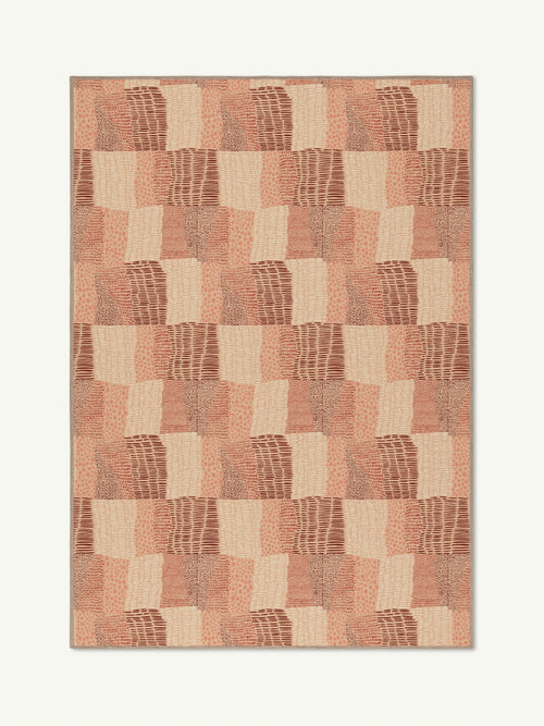 Quilt blush new jute rug
