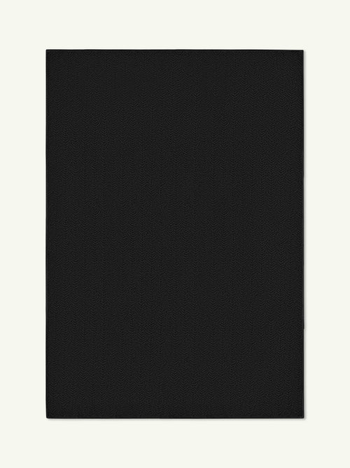 Peace black vegan shearling rug