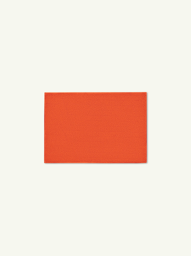 Peace Burnt Orange Vegan Shearling Rug
