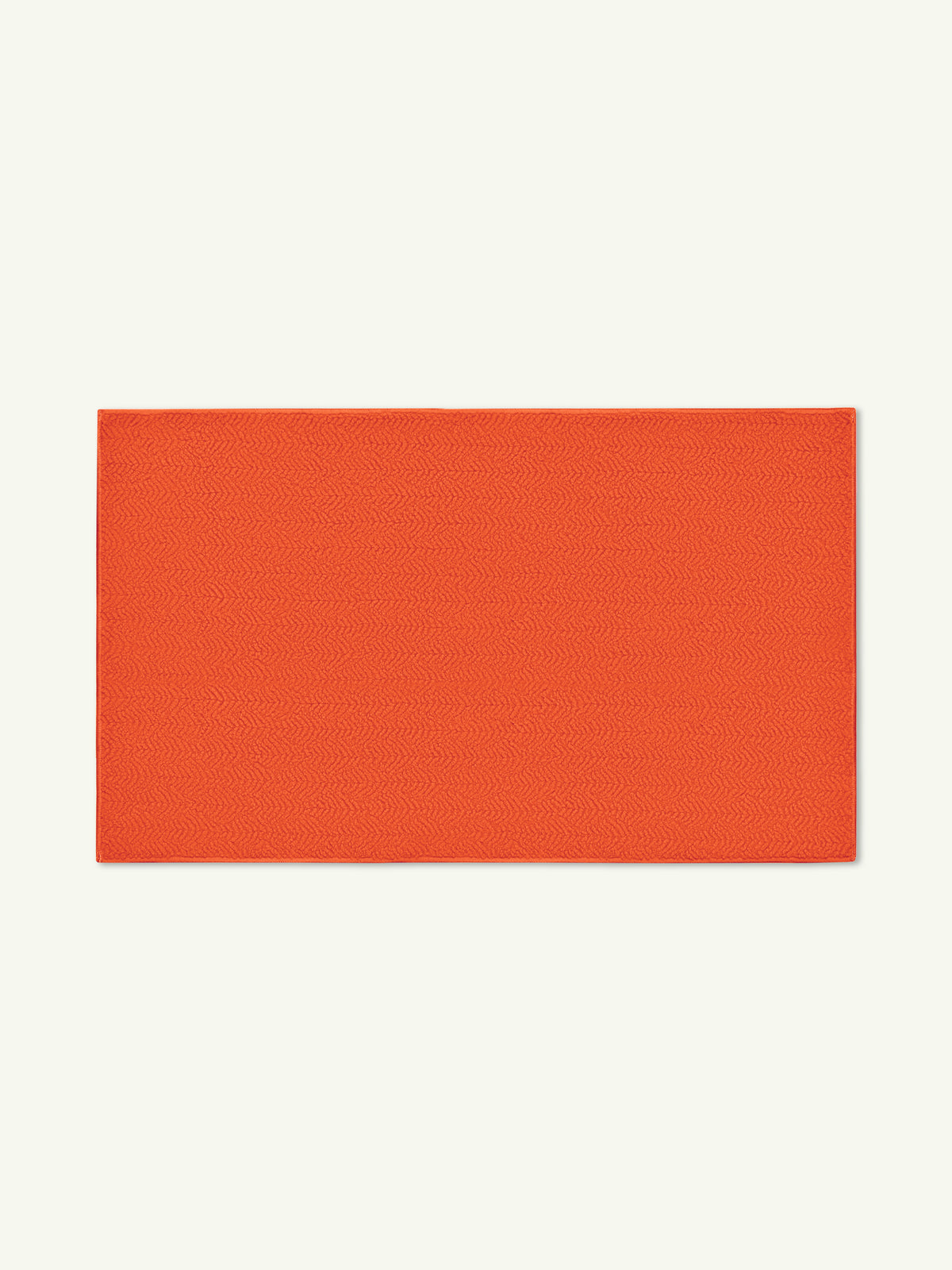 Peace Burnt Orange Vegan Shearling Rug