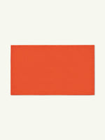 Peace Burnt Orange Vegan Shearling Rug