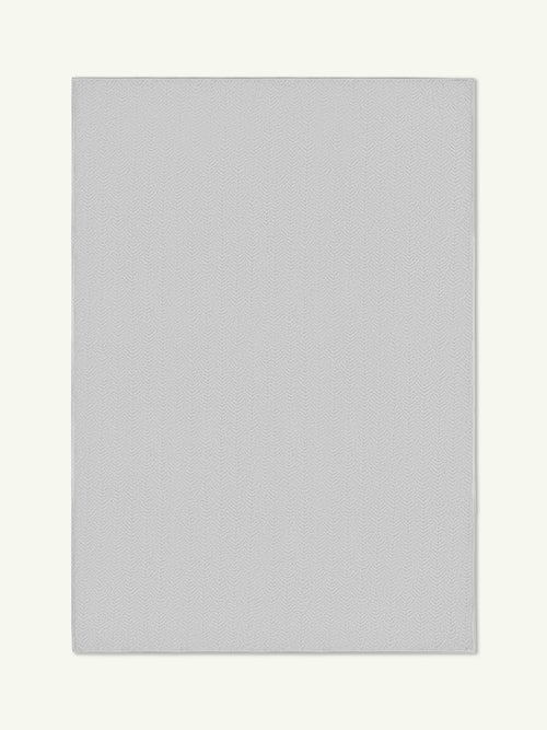 Peace light gray vegan shearling rug