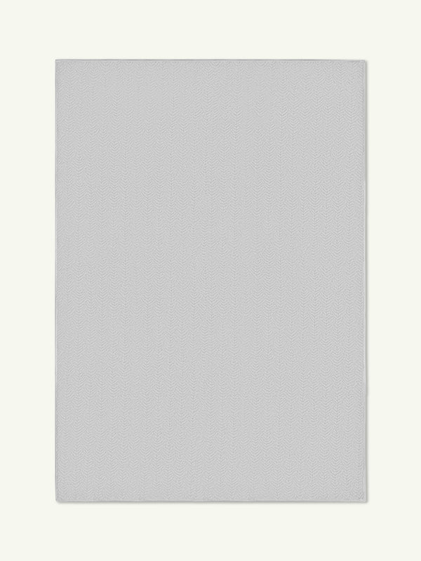 Peace light gray vegan shearling rug