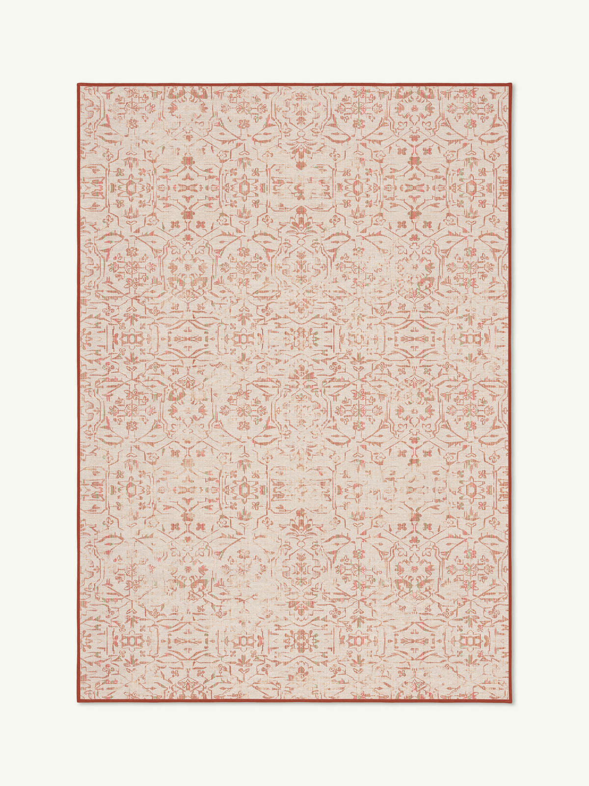 Map Tan Chenille Rug