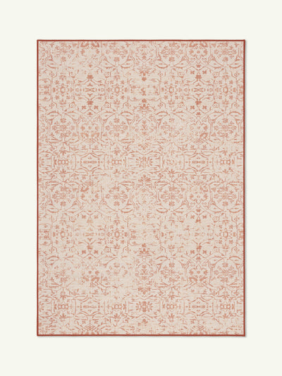 Map Tan Chenille Rug