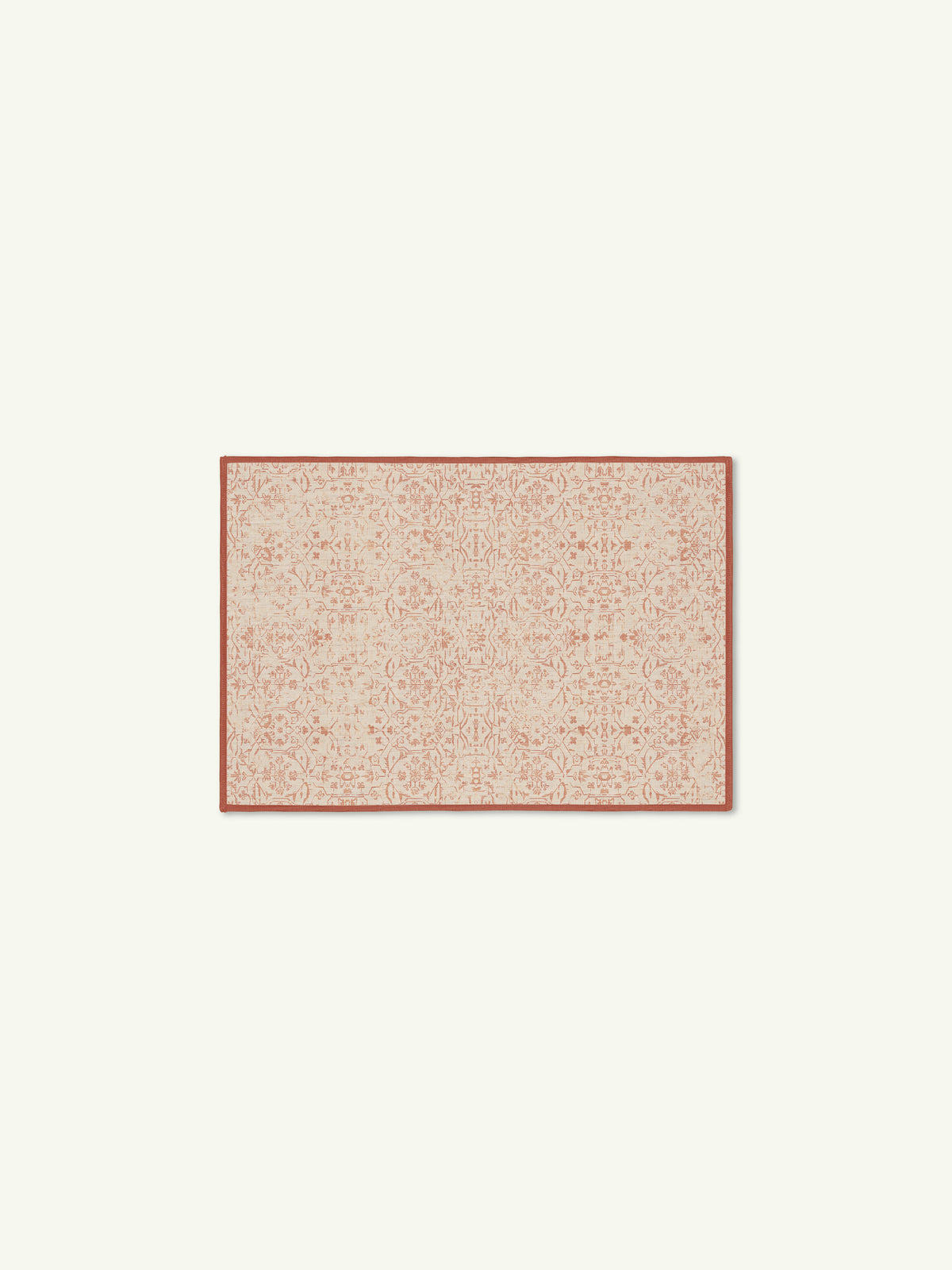 Map Tan Chenille Rug