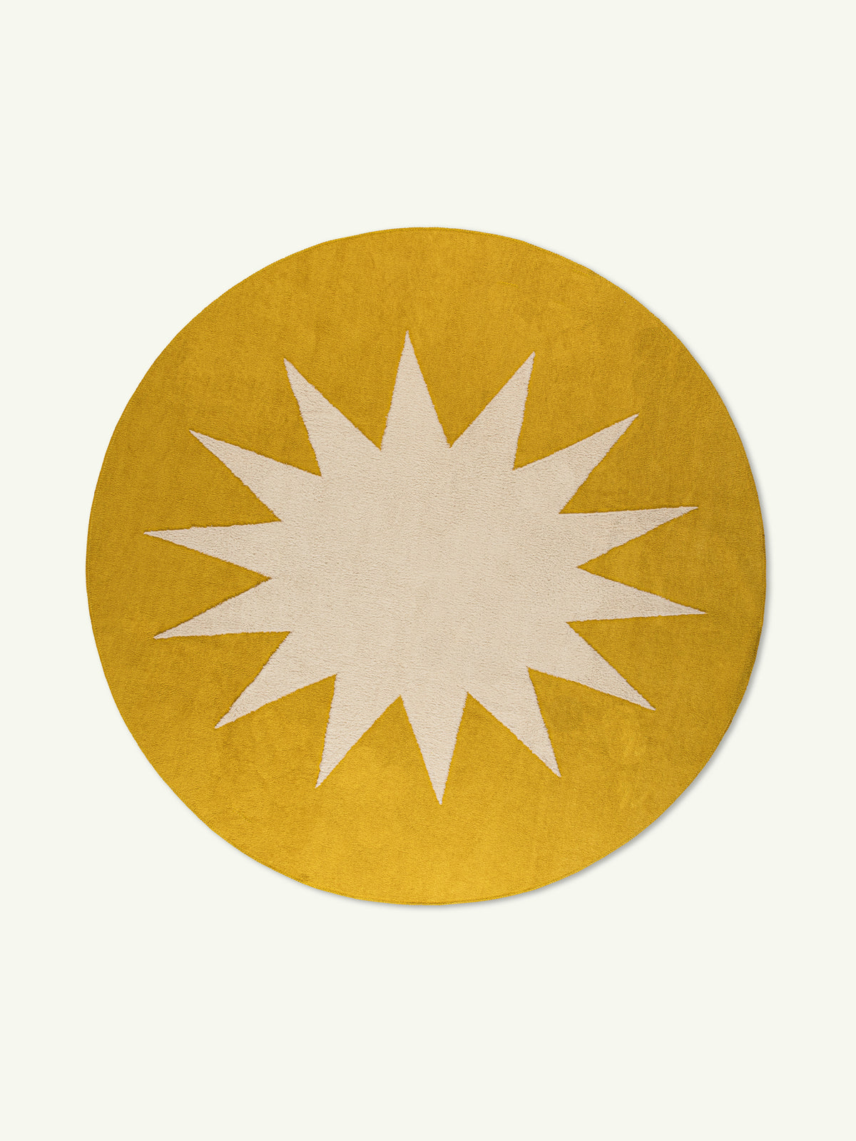 Jag White & Yellow Cotton Feel Rug