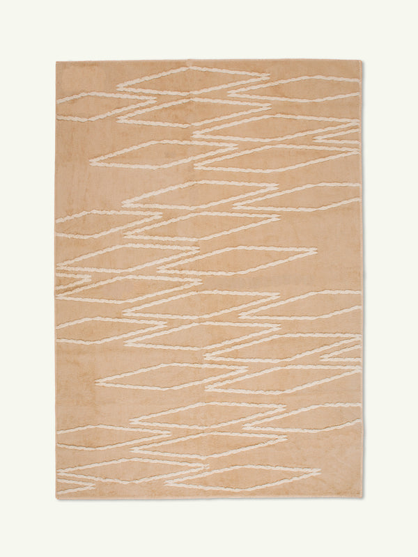 Resonant  bone cotton feel rug