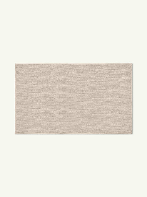 Peace cream vegan shearling accent rug