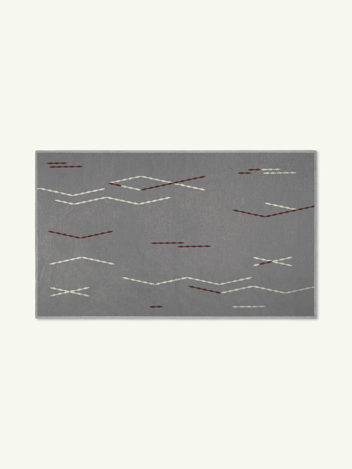 Rhythm Light Gray Chenille Rug