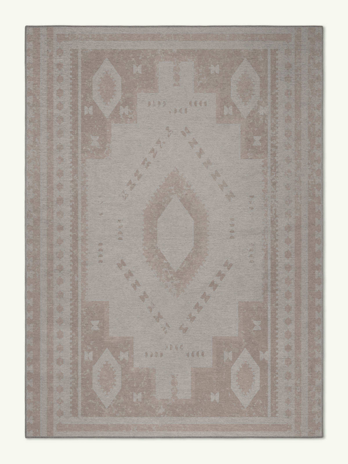 Obscured  Beige Chenille Rug