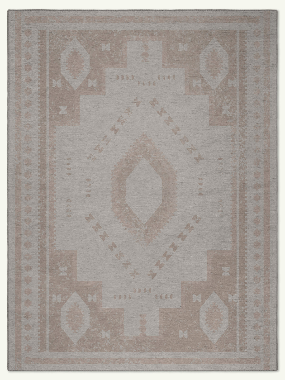 Obscured  Beige Chenille Rug