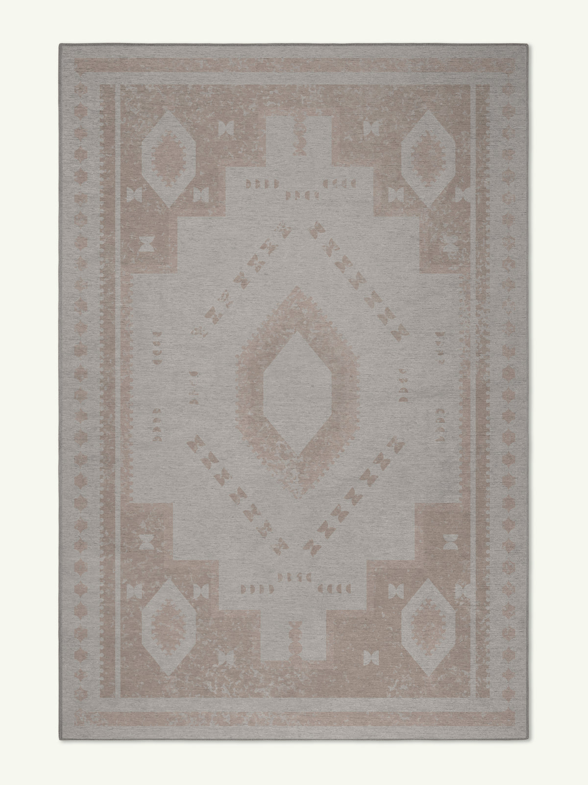 Obscured  Beige Chenille Rug