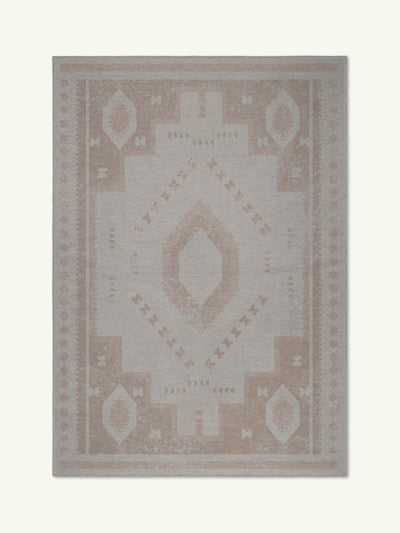 Obscured  Beige Chenille Rug