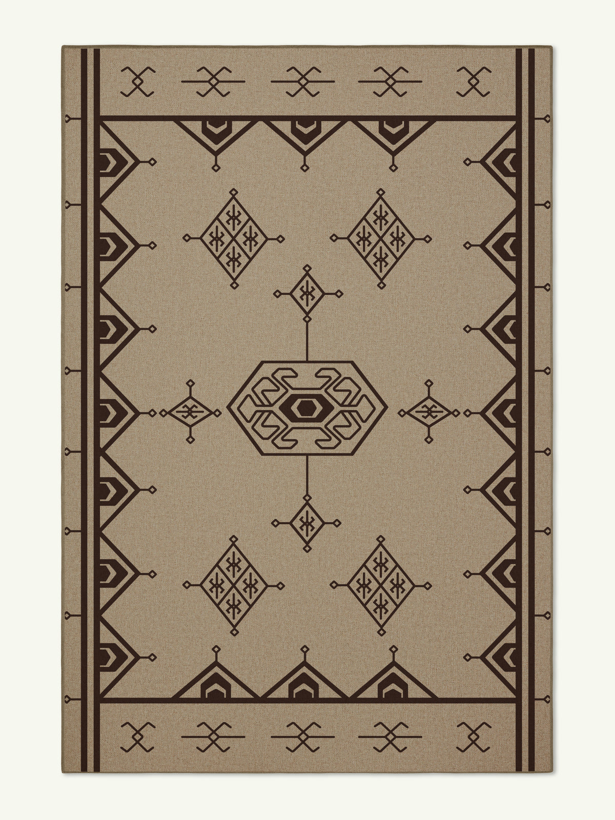 Eye Dark Brown New Jute Rug