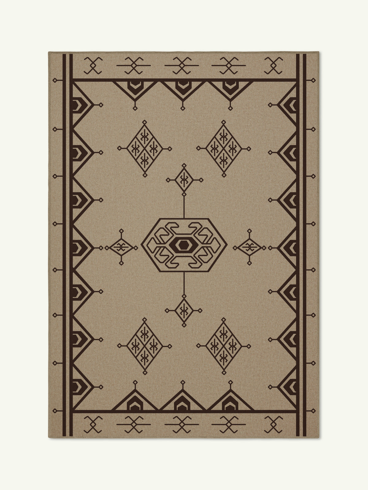 Eye Dark Brown New Jute Rug