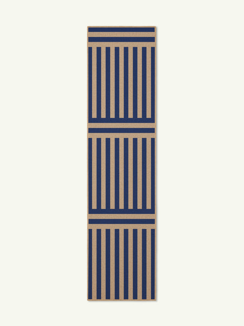 Plinth royal blue new jute rug