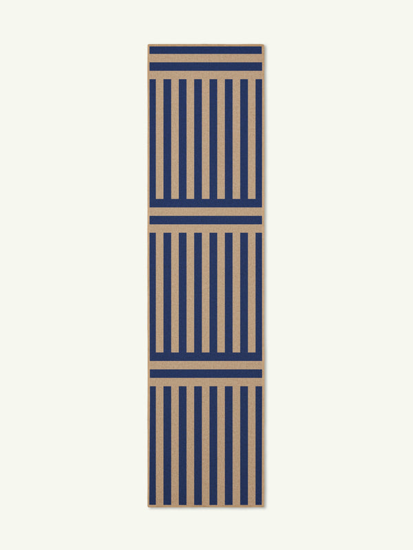 Plinth royal blue new jute rug
