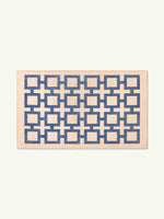 Block Royal Blue Chenille Rug