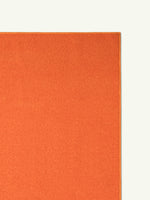 Peace Burnt Orange Vegan Shearling Rug