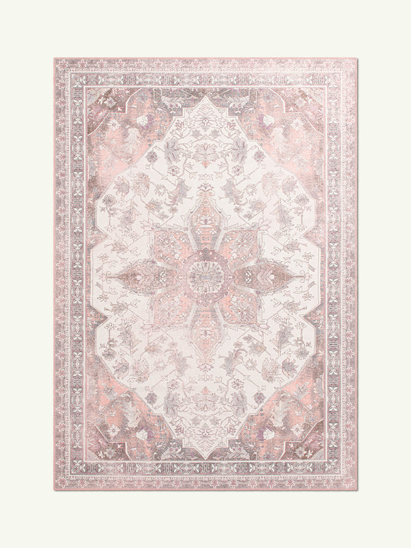 Classic cream chenille rug