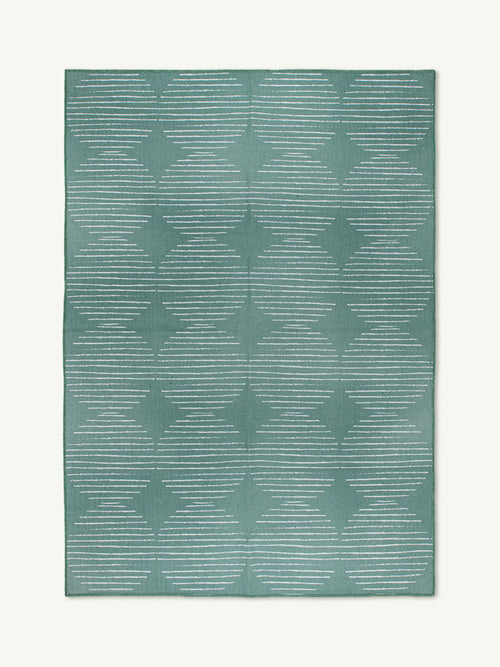 Moon green new jute rug