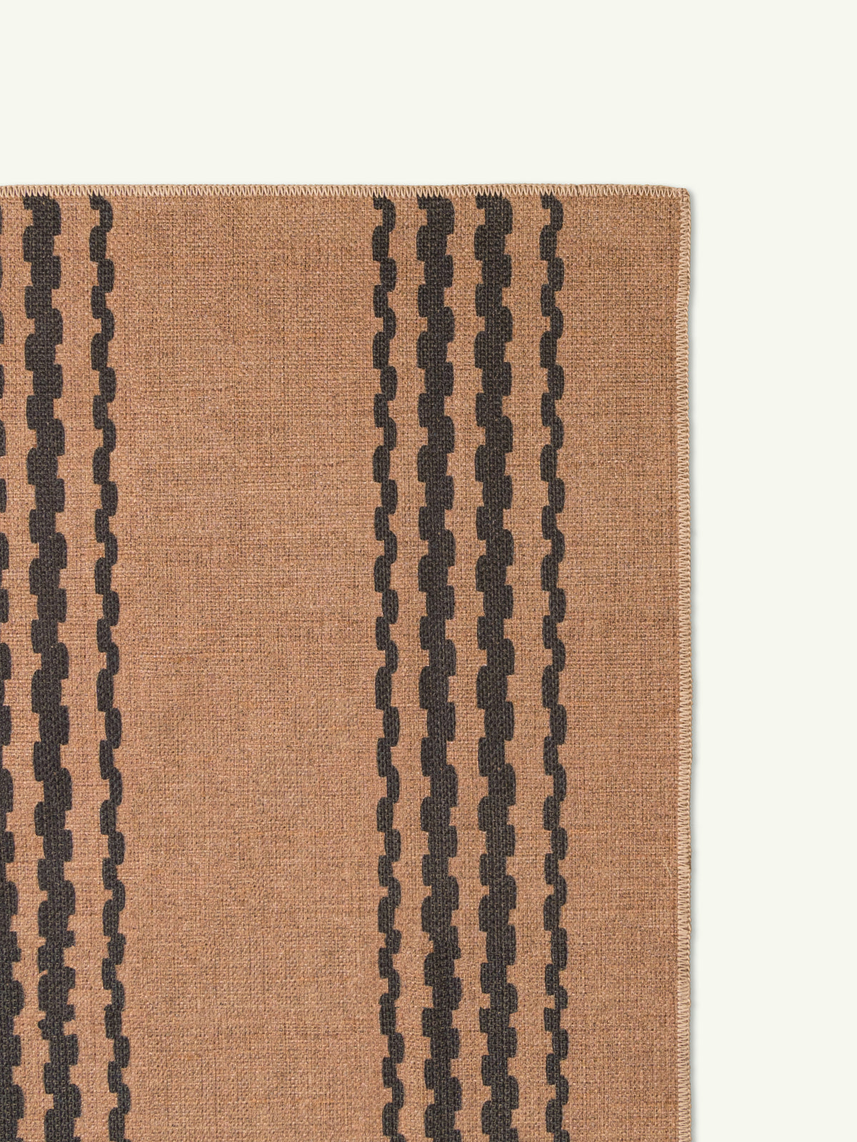 Linen Black New Jute Rug