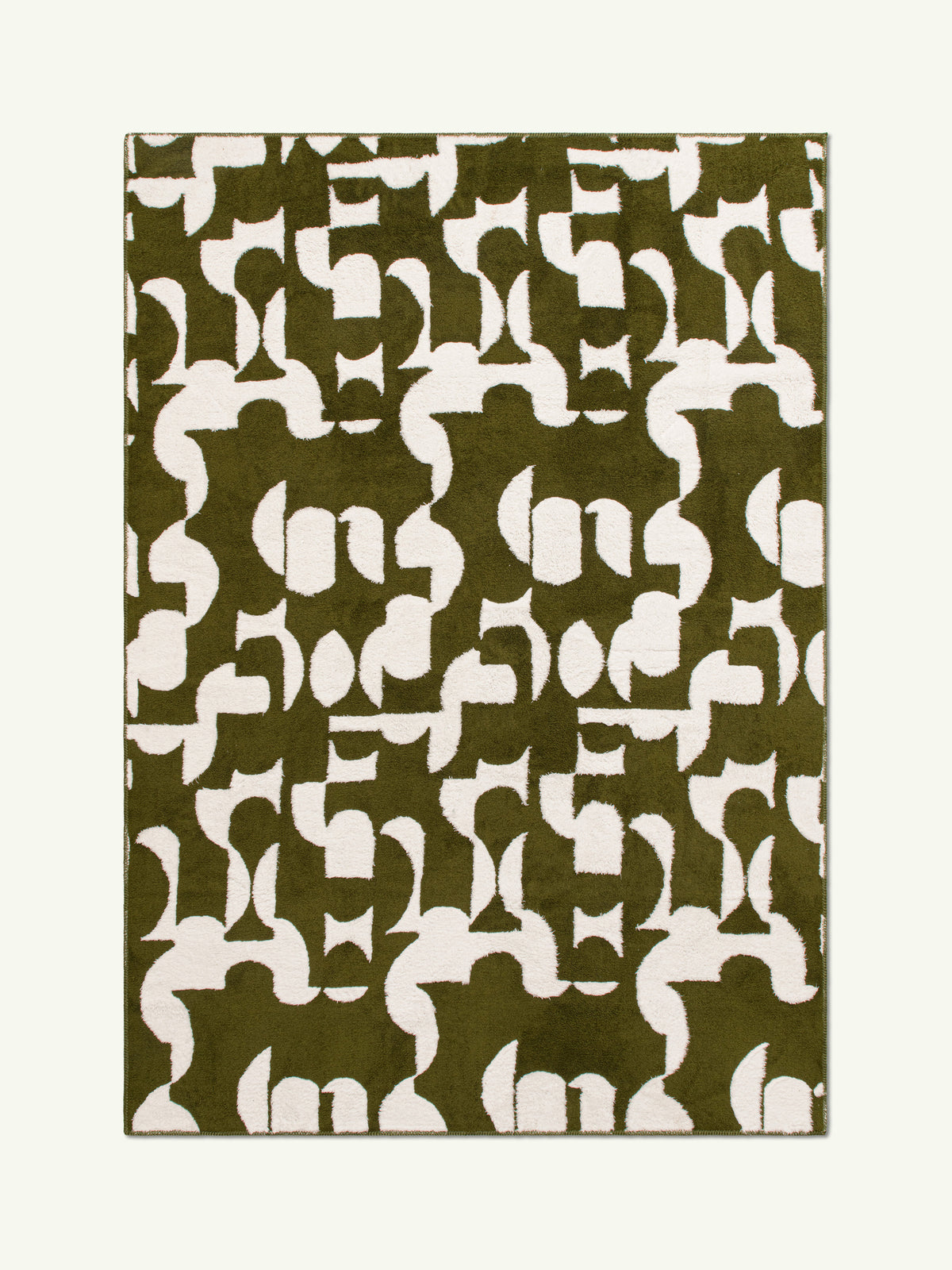 Novel Olive Cotton Feel Rug