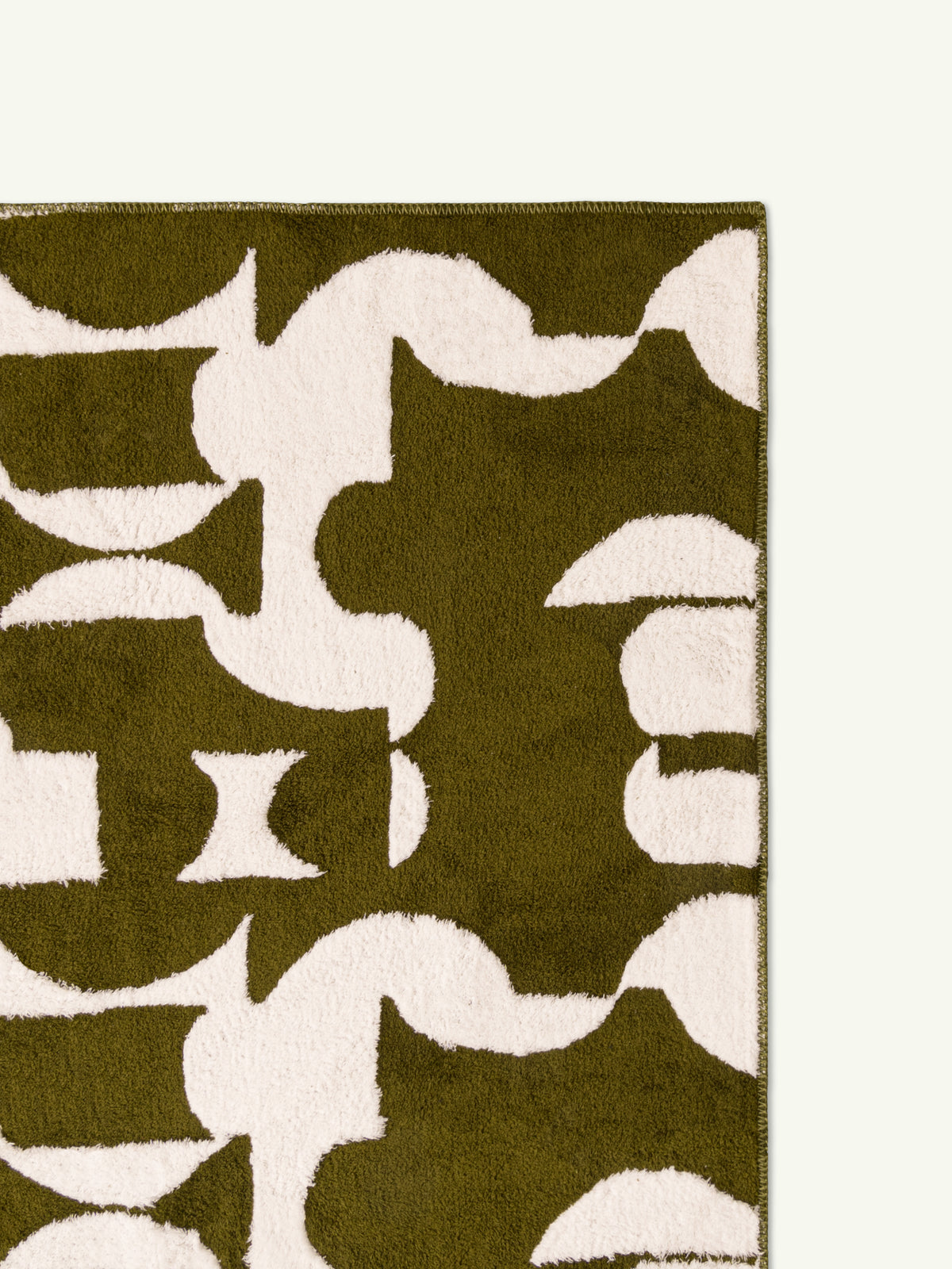 Novel Olive Cotton Feel Rug