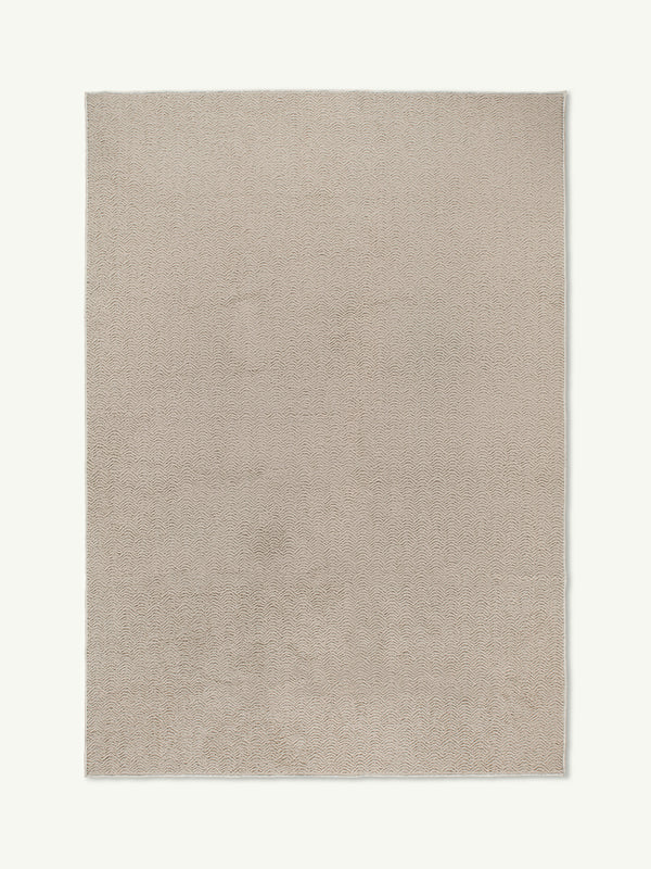 Peace cream vegan shearling rug