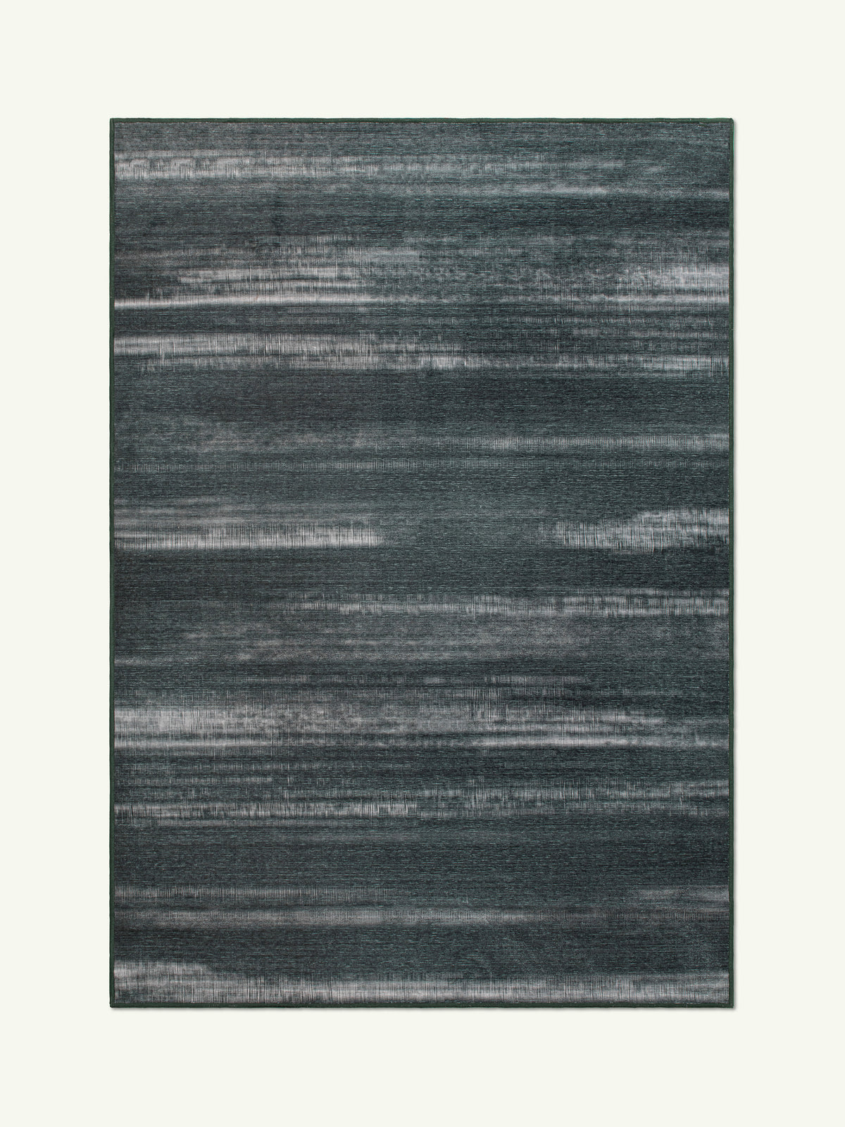 Shake Black Chenille Rug