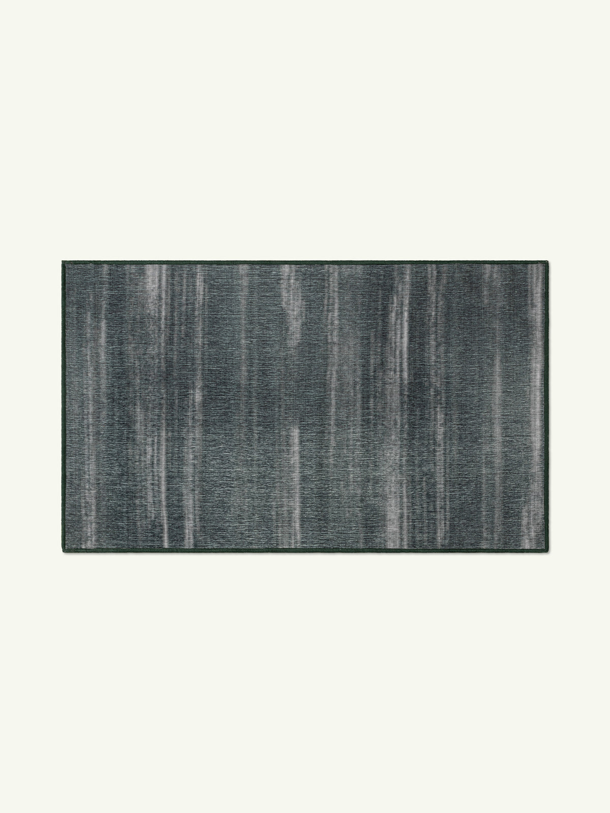 Shake Black Chenille Rug